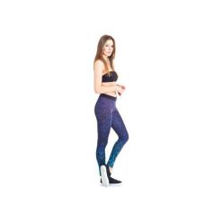 Horus Leggins (Blue). Niebieskie legginsy damskie OKUAKU, xs, z nadrukiem, z elastanu. Za 159,00 zł.