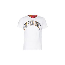 T-shirty z krótkim rękawem Superdry CAMO EMBOSSED TEE. Białe t-shirty męskie Superdry, s, bez wzorów, bez kołnierzyka, krótkie. Za 119,20 zł.