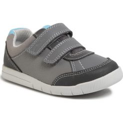 Sneakersy CLARKS - Emery Sky T 261504277 Grey Combi Leather. Szare trampki chłopięce Clarks, bez wzorów, ze skóry ekologicznej, na rzepy. Za 199,00 zł.