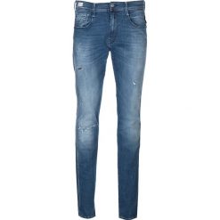 Dżinsy "Anbass" - Slim Fit - w kolorze niebieskim. Niebieskie jeansy męskie Replay, m, w paski, klasyczne. W wyprzedaży za 307,95 zł.