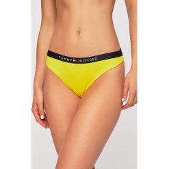 Tommy Hilfiger - Figi kąpielowe. Czerwone stroje kąpielowe damskie TOMMY HILFIGER, xl, z aplikacjami, z elastanu. W wyprzedaży za 89,90 zł.
