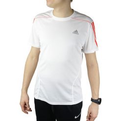 Adidas QUE SS Tee F91933 t-shirt męskie białe M. Białe t-shirty męskie Adidas, m, z nadrukiem, z poliesteru, sportowe, bez kołnierzyka, krótkie. W wyprzedaży za 79,99 zł.