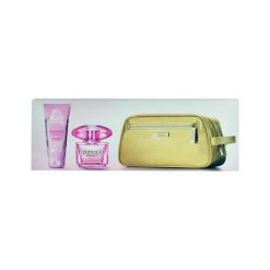 Kosmetyczki damskie: VERSACE Bright Crystal Absolu Zestaw dla kobiet EDP 90ml + Balsam do ciała 100ml + kosmetyczka
