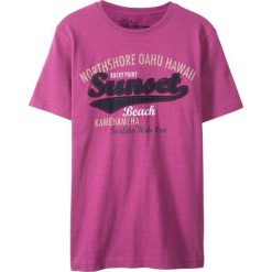 T-shirty chłopięce: T-shirt bonprix jeżynowy z nadrukiem