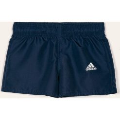 Adidas Performance - Szorty dziecięce 116-176 cm. Niebieskie spodenki chłopięce z poliesteru, sportowe. Za 89,90 zł.