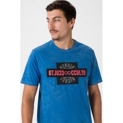 Diesel T-Just Koszulka Niebieski. Niebieskie podkoszulki męskie Diesel, xxl, z haftami, z bawełny, bez kołnierzyka, z krótkim rękawem, krótkie. Za 438,95 zł.