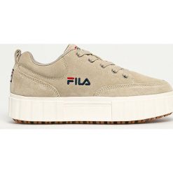 Fila - Buty. Brązowe buty sportowe damskie Fila, z gumy. Za 389,90 zł.