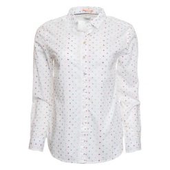 Pepe Jeans koszula damska Millie M biała. Białe koszule damskie Pepe Jeans, m, bez wzorów, z jeansu, bez kołnierzyka, bez rękawów. Za 359,00 zł.
