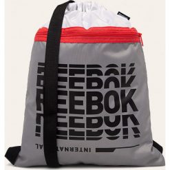 Reebok - Plecak. Szare plecaki męskie Reebok, z nadrukiem, z poliesteru. Za 59,90 zł.