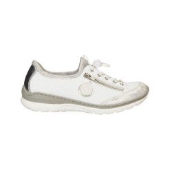RIEKER L3263-80. Półbuty damskie Rieker, bez wzorów, bez obcasa, bez zapięcia. Za 269,99 zł.