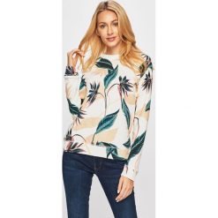Roxy - Bluza. Białe bluzy damskie Roxy, s, bez wzorów, z bawełny, bez rękawów, bez kaptura. W wyprzedaży za 199,90 zł.