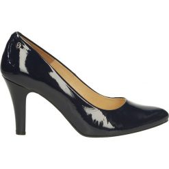 Czółenka - 916 V BLU J16. Czarne buty ślubne damskie Venezia, ze skóry. Za 199,00 zł.