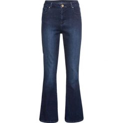 Dżinsy bonprix ciemny denim. Niebieskie jeansy damskie bonprix. Za 109,99 zł.