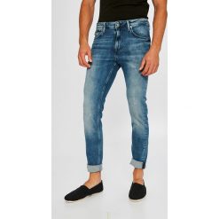 Pepe Jeans - Jeansy Nickel. Niebieskie jeansy męskie skinny marki Pepe Jeans, z bawełny. W wyprzedaży za 279,90 zł.