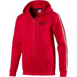 Bluza "Tape FZ" w kolorze czerwonym. Czerwone bluzy męskie Puma, s, z nadrukiem, z bawełny, z kapturem, bez rękawów, bez kaptura. W wyprzedaży za 107,95 zł.