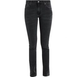 Nudie Jeans LIN Jeans Skinny Fit black seas. Czarne jeansy damskie marki Nudie Jeans, z elastanu. W wyprzedaży za 350,35 zł.