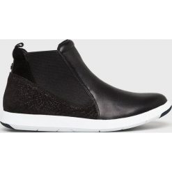 Caprice - Buty. Czarne buty sportowe damskie Caprice, bez wzorów, ze skóry, sportowe. W wyprzedaży za 149,90 zł.