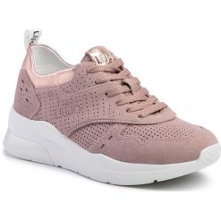 Sneakersy LIU JO - Karlie 14 BA0007 PX056 Nude 51315. Różowe półbuty damskie Liu Jo, ze skóry. Za 759,00 zł.