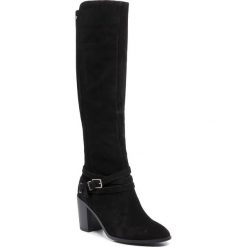 Kozaki BIG STAR - EE274520 Black. Czarne kozaki damskie BIG STAR, ze skóry, retro, bez obcasa, bez zapięcia. W wyprzedaży za 319,00 zł.