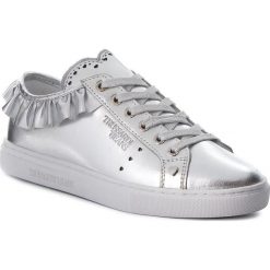 Sneakersy TRUSSARDI JEANS - 79A00232 M020. Szare półbuty damskie Trussardi Jeans, z jeansu. W wyprzedaży za 329,00 zł.