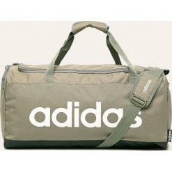 Adidas - Torba. Zielone torby męskie sportowe Adidas, w paski, z poliesteru, sportowe. Za 129,90 zł.