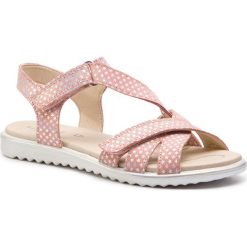 Sandały SUPERFIT - 4-00004-55 D Rosa. Różowe sandały dziewczęce Superfit, z zamszu, bez zapięcia. Za 299,00 zł.