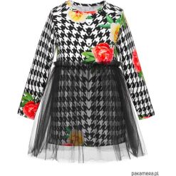 Sukienka Pepito Flower Black. Czarne sukienki dziewczęce marki Pakamera, z bawełny. Za 200,00 zł.