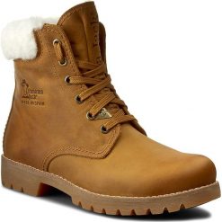 Trapery PANAMA JACK - Panama 03 Igloo B1 Vintage. Pomarańczowe trapery damskie marki Panama Jack, z wełny, vintage, za kostkę, na wysokim obcasie, na sznurówki. W wyprzedaży za 549,00 zł.