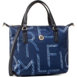 Torebka TOMMY HILFIGER - Poppy Small Tote Rope AW0AW08338 0K4. Niebieskie torebki klasyczne damskie TOMMY HILFIGER, bez wzorów, z materiału, klasyczne, bez dodatków. W wyprzedaży za 269,00 zł.