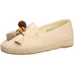 Beżowe espadryle, buty damskie VICES 8213-14. Brązowe espadryle damskie vices, bez wzorów, na wysokim obcasie. W wyprzedaży za 59,00 zł.
