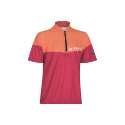 Koszulka krótki rękaw 500 JR. Czerwone t-shirty chłopięce marki B'TWIN, z materiału. Za 69,99 zł.