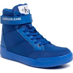 Sneakersy CALVIN KLEIN JEANS - Nigel S1772 American Blue. Niebieskie sneakersy męskie Calvin Klein Jeans, na co dzień, bez wzorów, z jeansu, eleganckie, bez zapięcia. W wyprzedaży za 459,00 zł.