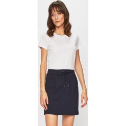Tommy Hilfiger - Top. Białe bluzki damskie TOMMY HILFIGER, s, bez wzorów, z bawełny, z okrągłym kołnierzem. W wyprzedaży za 129,90 zł.