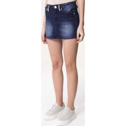 Niebieska Spódnica Be Wild About. Niebieskie spódniczki damskie Born2be, na imprezę, z aplikacjami, z jeansu, z obniżonym stanem, mini. Za 34,99 zł.