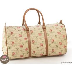 Gobelinowa torba podróżno-sportowa TonSacRosette. Torby podróżne Pakamera, bez wzorów, eleganckie. Za 219,00 zł.