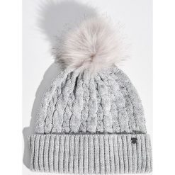 Czapka z pomponem - Jasny szar. Szare czapki zimowe damskie marki FORCLAZ, z materiału. Za 24,99 zł.