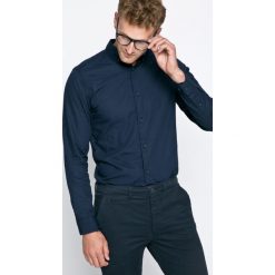 Produkt by Jack & Jones - Koszula. Niebieskie koszule męskie PRODUKT by Jack & Jones, s, bez wzorów, z bawełny, casualowe, button down, z długim rękawem. W wyprzedaży za 49,90 zł.