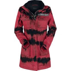 Rock Rebel by EMP Winterparka With Special Batik Effect Kurtka damska czerwony. Czerwone bomberki damskie Rock Rebel by EMP, l, z aplikacjami, z polaru. Za 527,90 zł.