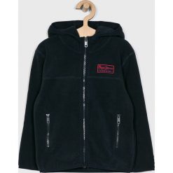 Pepe Jeans - Bluza dziecięca Lecht 122-180 cm. Niebieskie bluzy chłopięce Pepe Jeans, bez wzorów, z poliesteru, bez rękawów, z kapturem. W wyprzedaży za 139,90 zł.