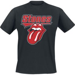The Rolling Stones Stones Tongue T-Shirt czarny. Czarne koszulki męskie The Rolling Stones, s, z nadrukiem, z okrągłym kołnierzem. Za 54,90 zł.