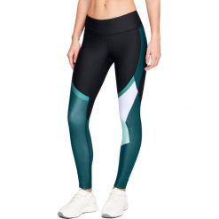 Spodnie dresowe damskie: Under Armour Spodnie damskie Balance Q2 Graphic Legging czarno-zielone r. XS (1311082-002)