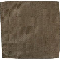 Elegancka Poszetka Męska - Alties - Wzór Paisley, Beżowa POSZALTS0110. Brązowe poszetki męskie Alties, bez wzorów, z materiału, eleganckie. Za 16,90 zł.