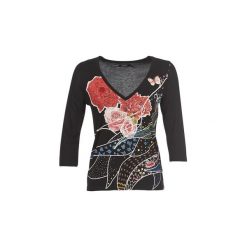 T-shirty z długim rękawem Desigual KEPPARY. Czarne t-shirty damskie Desigual, l. Za 219,00 zł.