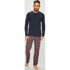 Tommy Hilfiger - Piżama. Szare piżamy męskie TOMMY HILFIGER, l, z bawełny. Za 299,90 zł.