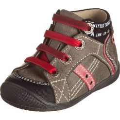 Buciki niemowlęce: Skórzane buty „Totem Lim” w kolorze szaro-jasnoróżowym do nauki chodzenia