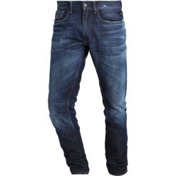 Replay ROB Jeansy Relaxed Fit dark blue denim. Niebieskie jeansy męskie relaxed fit marki Replay. Za 659,00 zł.