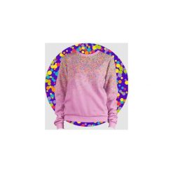 Bluzy damskie: Bluza Fullprint Kropki Małe Damska