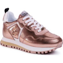 Sneakersy LIU JO - Wonder BXX061 P0291 Rose Gold A7771. Różowe półbuty damskie Liu Jo, bez wzorów, ze skóry, bez obcasa, bez zapięcia. W wyprzedaży za 409,00 zł.