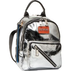 Plecak SCA'VIOLA - T-83 Silver. Szare plecaki damskie Sca'viola, bez wzorów, ze skóry. Za 399,00 zł.