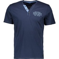 T-shirty męskie: Koszulka „Henley” w kolorze granatowym